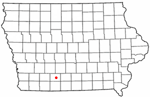 Locator map of Afton