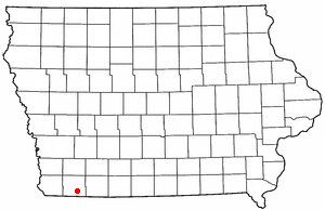 Locator map of College Springs