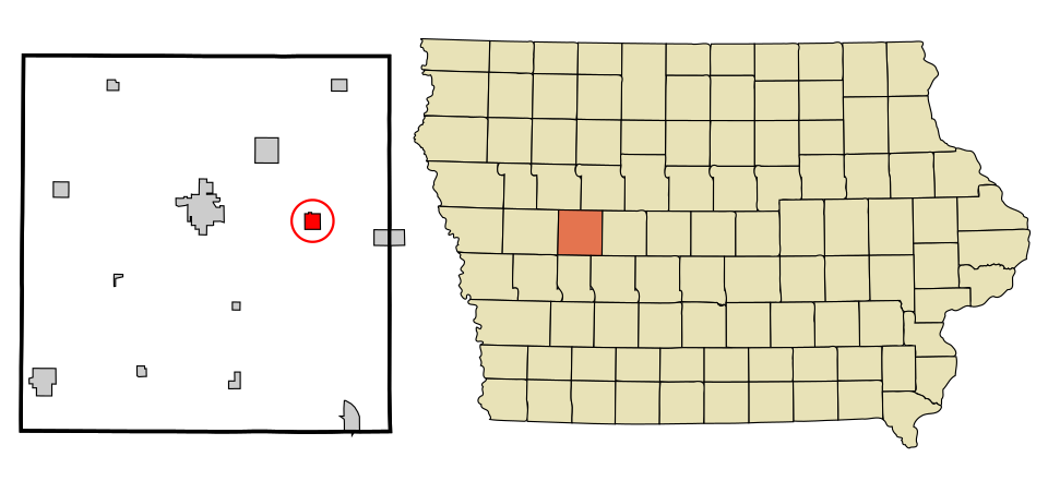Locator map of Glidden