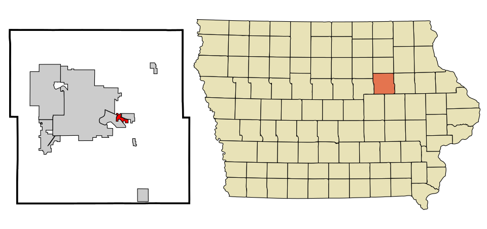 Locator map of Elk Run Heights