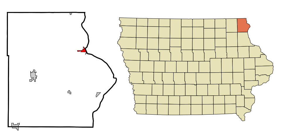 Locator map of Lansing