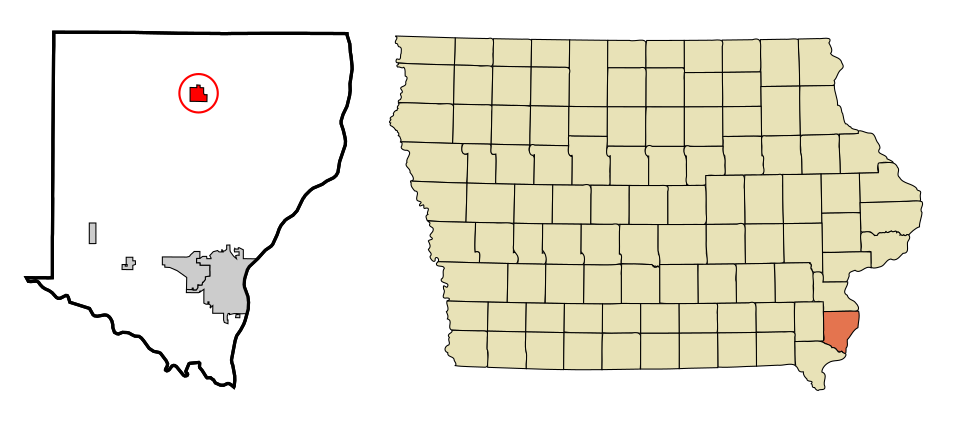 Locator map of Mediapolis
