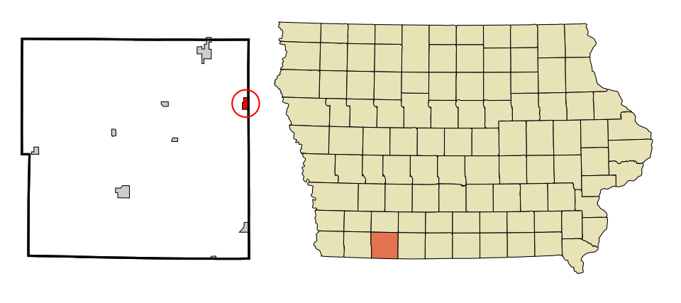 Locator map of Clearfield