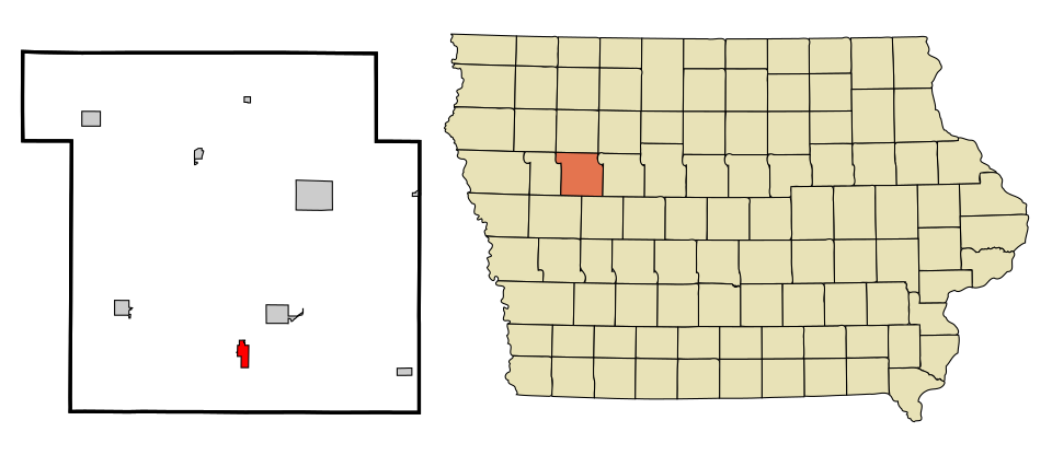 Locator map of Wall Lake