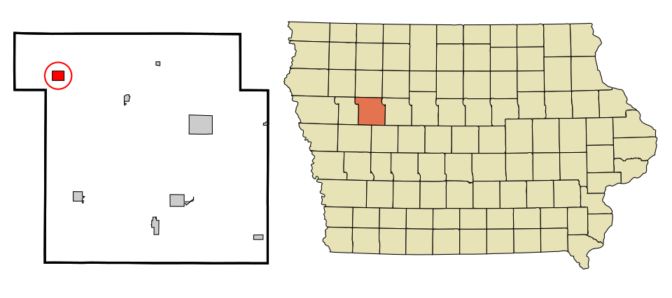 Locator map of Schaller