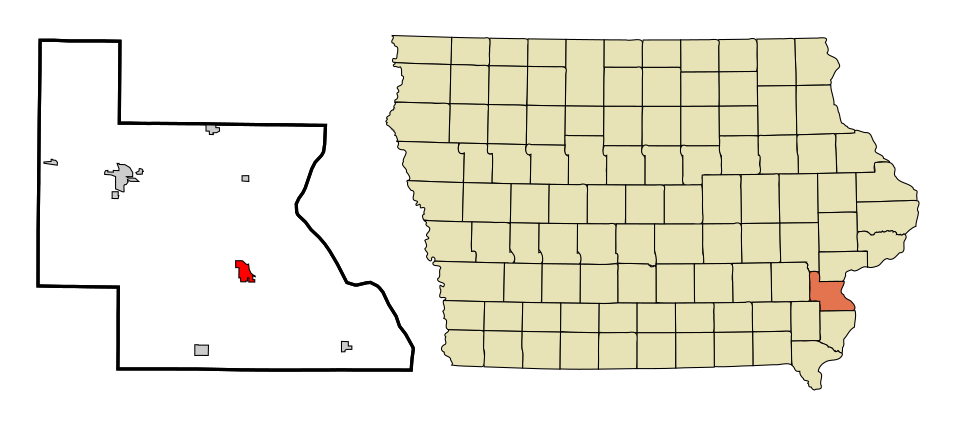 Locator map of Wapello