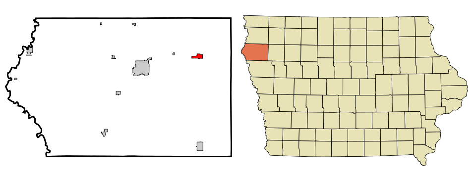 Locator map of Remsen