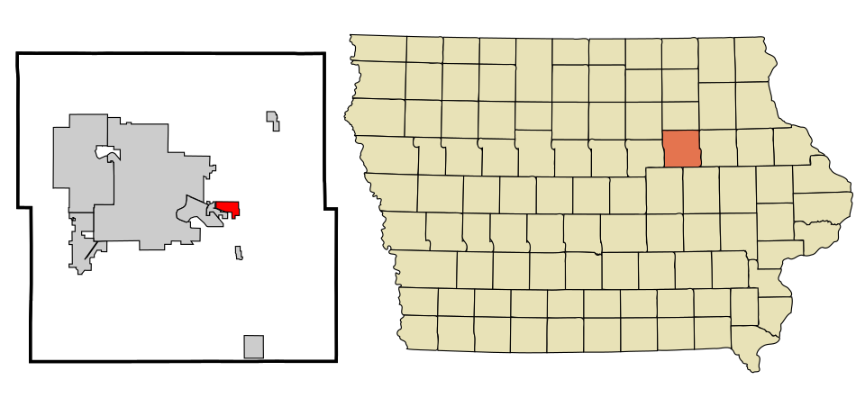 Locator map of Raymond