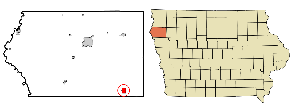 Locator map of Kingsley