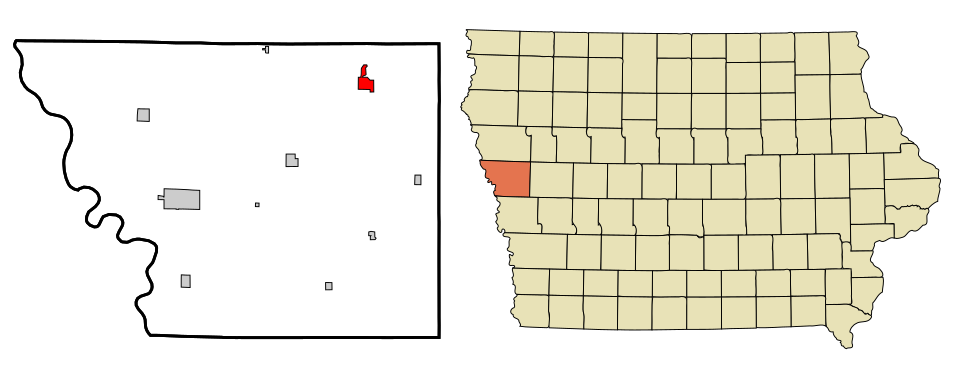 Locator map of Mapleton