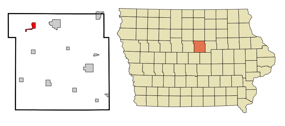 Locator map of Alden