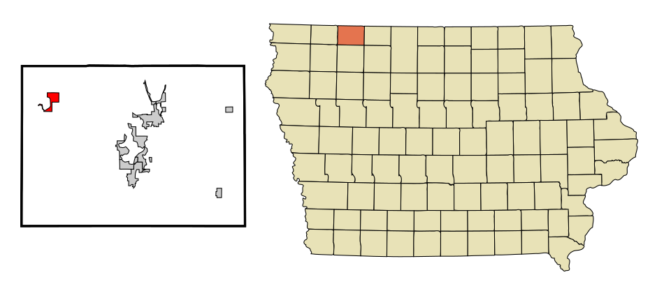 Locator map of Lake Park