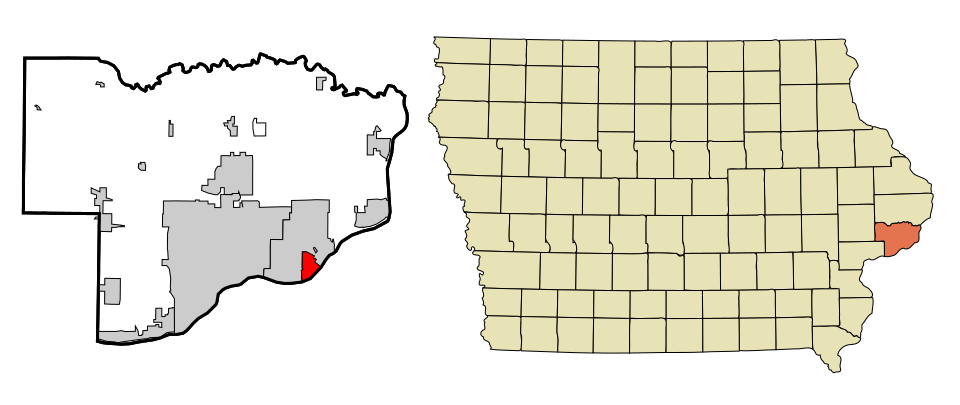 Locator map of Riverdale