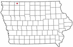 Locator map of Arnolds Park