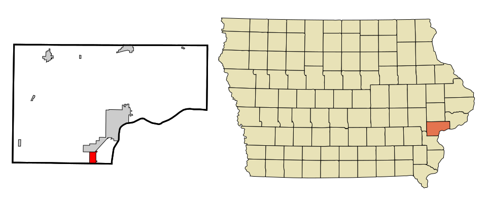 Locator map of Fruitland