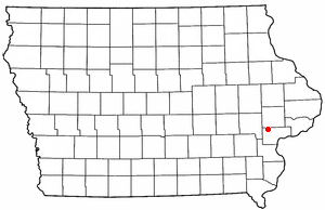 Locator map of West Liberty