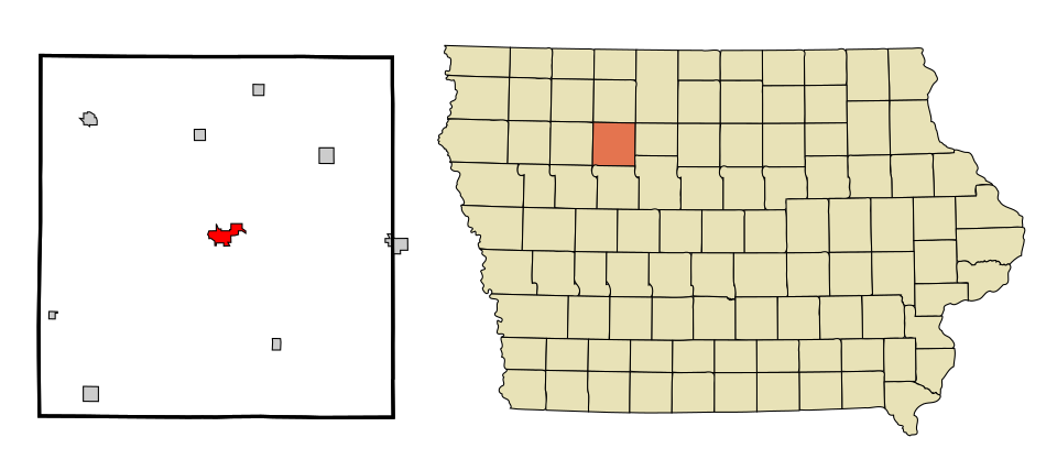Locator map of Pocahontas