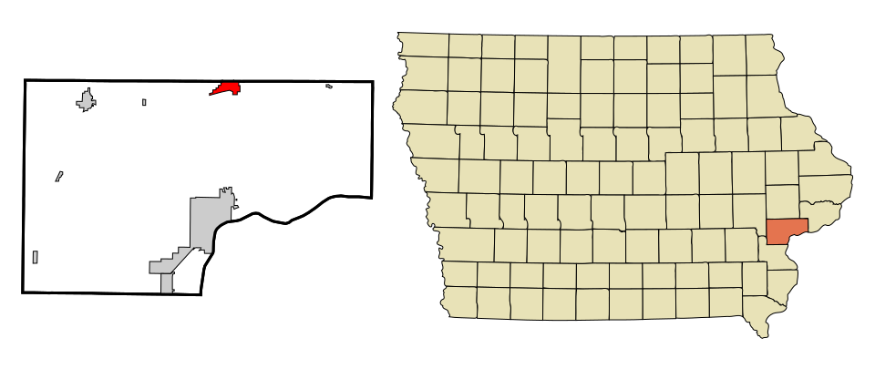 Locator map of Wilton