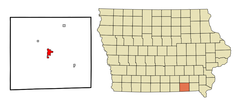 Locator map of Bloomfield