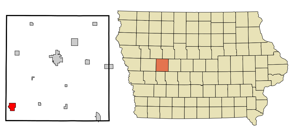 Locator map of Manning