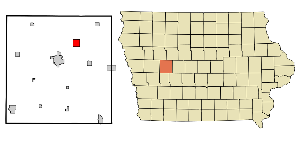 Locator map of Lidderdale