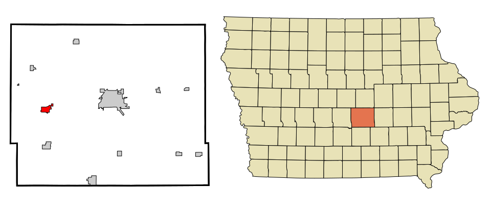 Locator map of Colfax