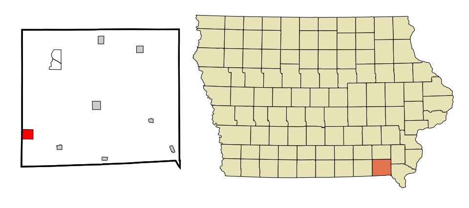 Locator map of Milton
