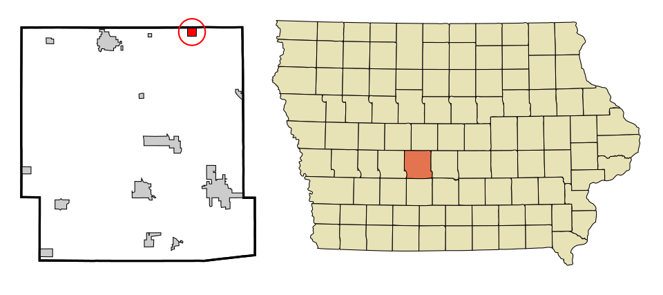 Locator map of Woodward