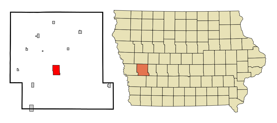 Locator map of Harlan