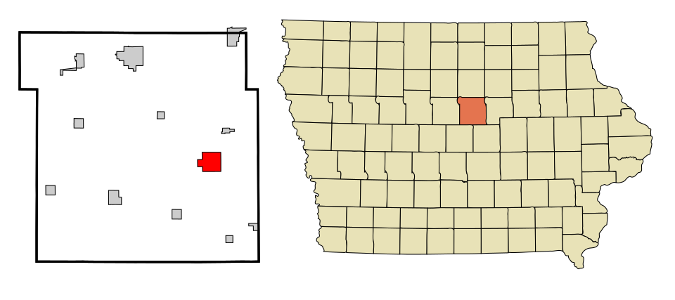 Locator map of Eldora