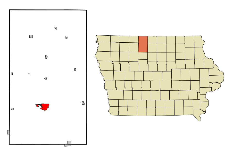 Map of Algona