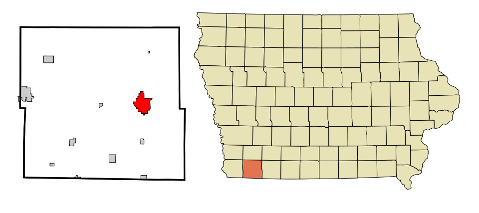 Map of Clarinda