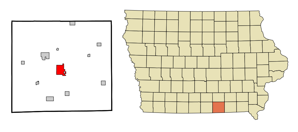 Locator map of Centerville