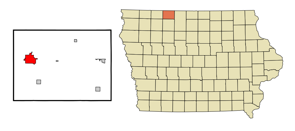 Map of Estherville
