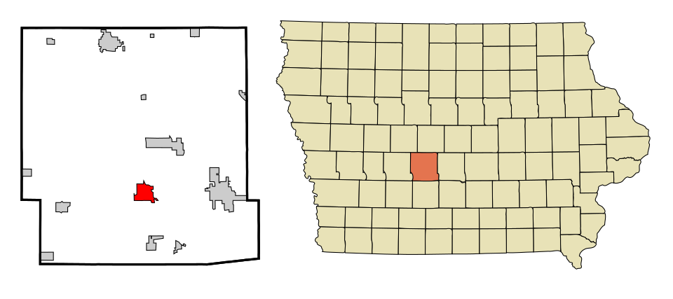 Locator map of Adel