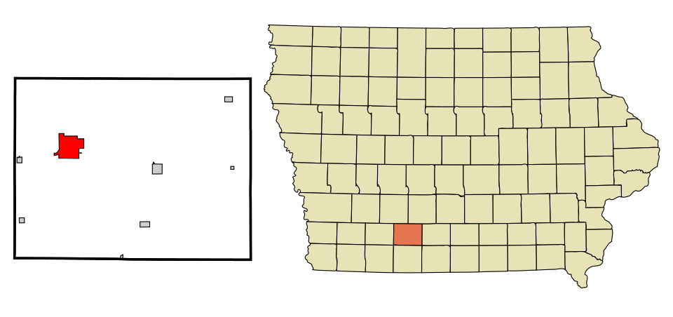 Locator map of Creston
