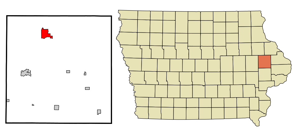 Locator map of Monticello