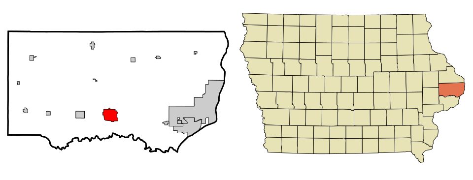 Locator map of DeWitt