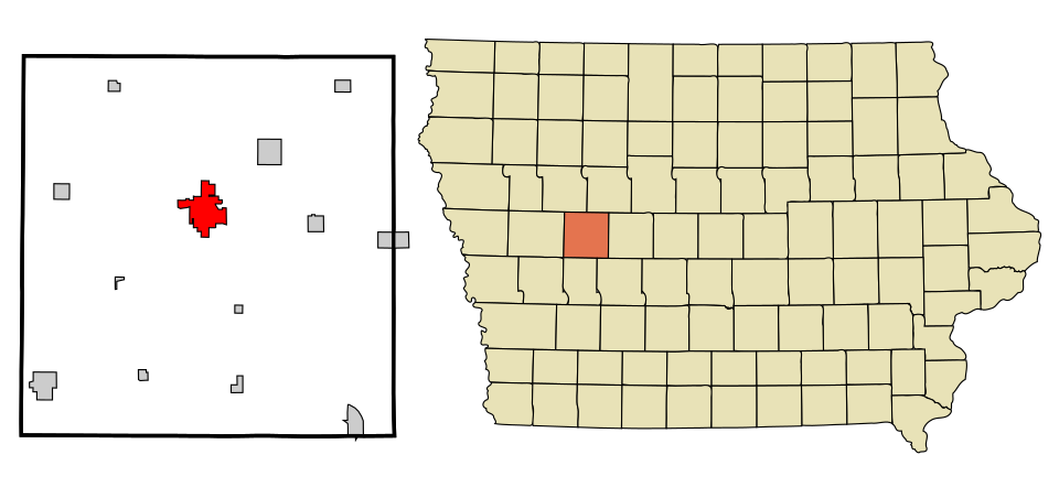 Locator map of Carroll