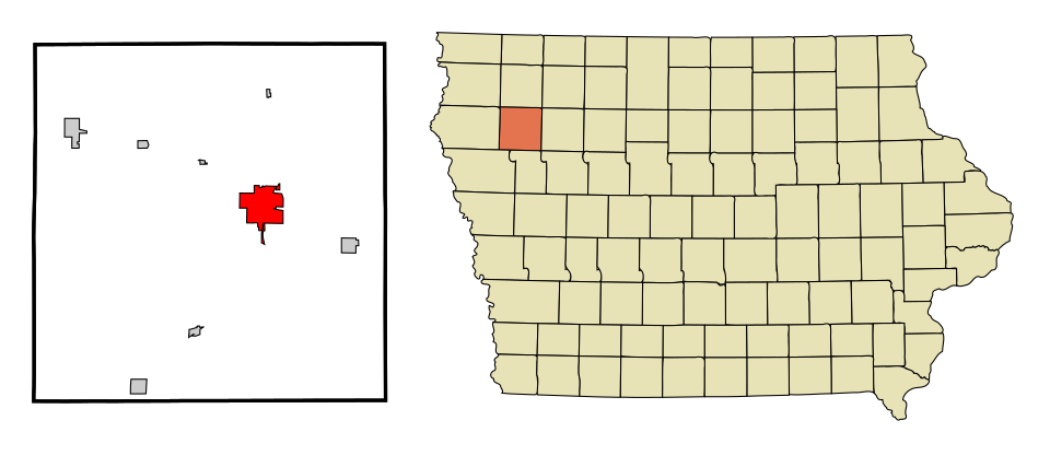 Locator map of Cherokee
