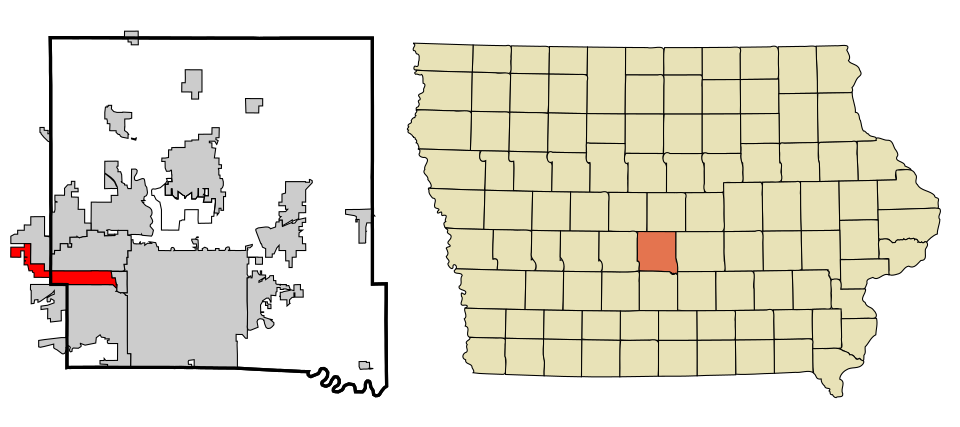 Locator map of Clive