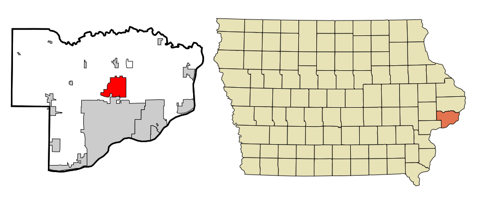 Locator map of Eldridge