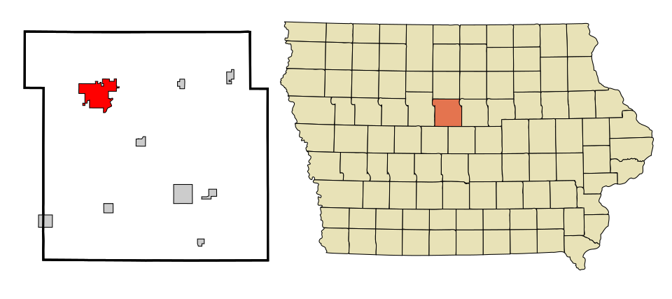 Map of Webster City