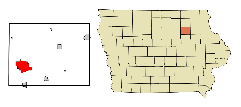 Locator map of Waverly