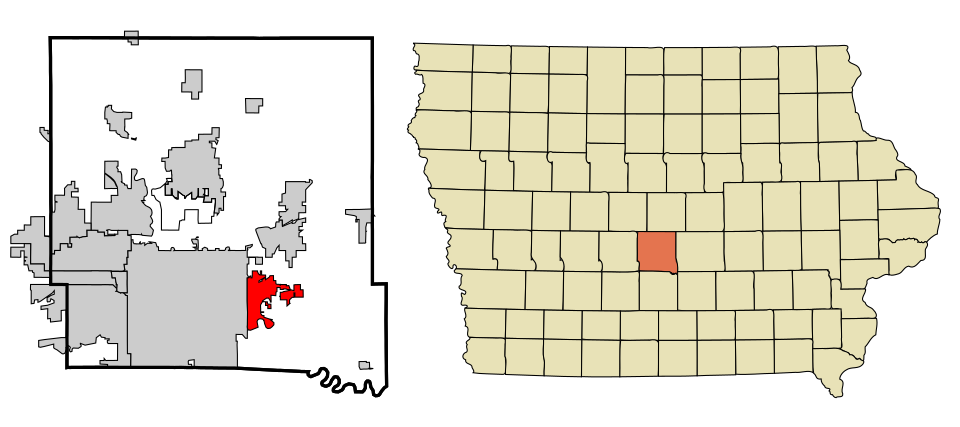 Locator map of Pleasant Hill