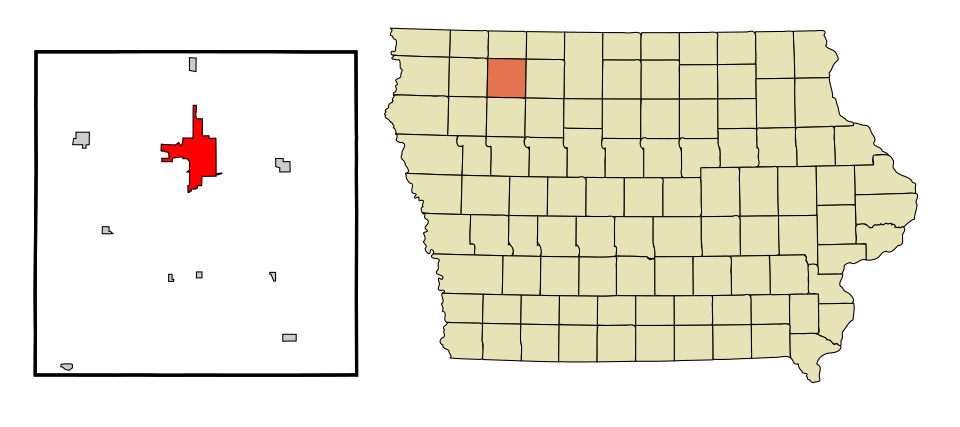 Map of Spencer