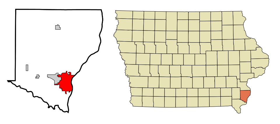 Locator map of Burlington