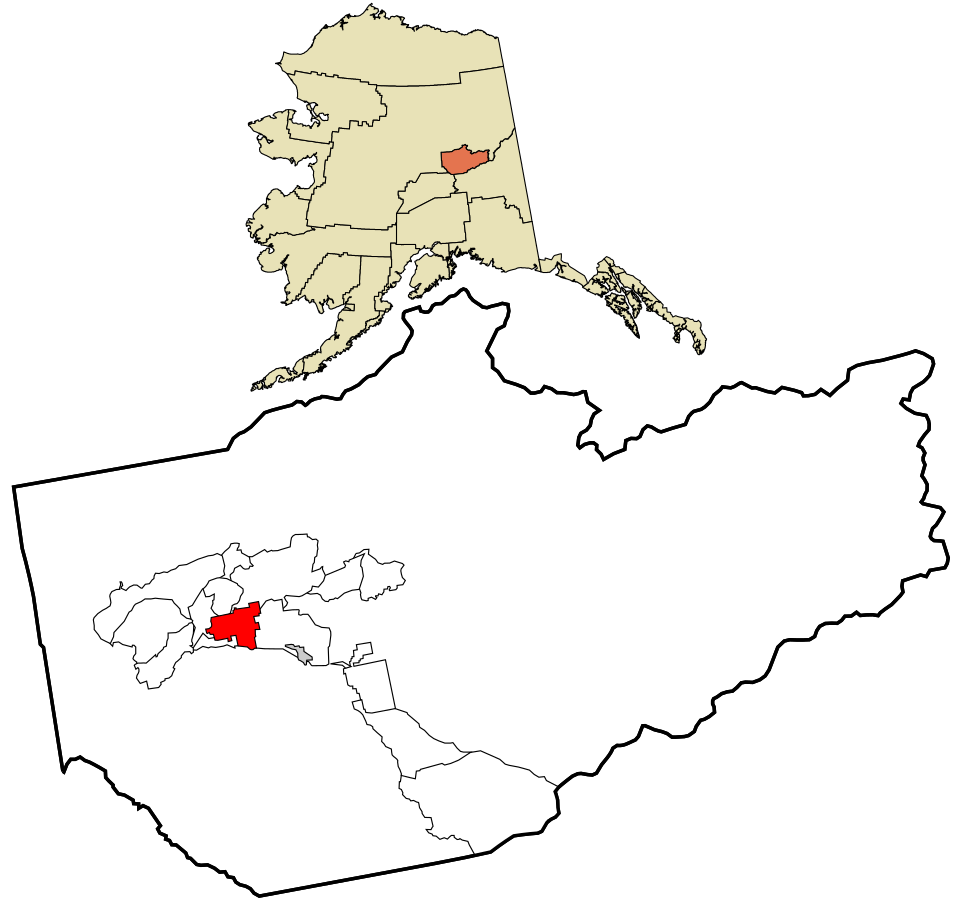 Locator map of Fairbanks