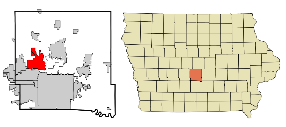 Locator map of Johnston