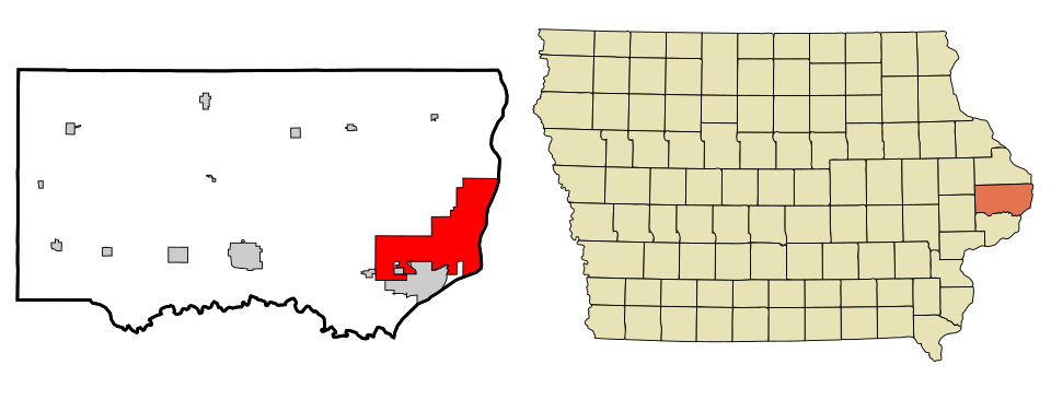 Locator map of Clinton